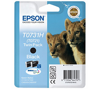 2 картриджа с черными чернилами Epson C13T07214A10