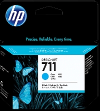 Комплект из трех картриджей НР CZ134A(№711 cyan) 3*29ml
