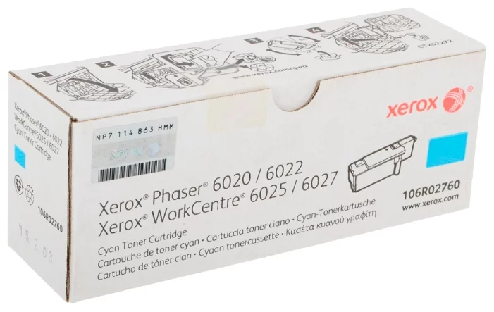 Тонер-картридж Xerox 106R02760 cyan