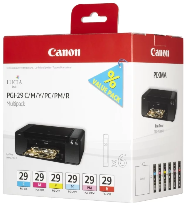 Набор картриджей Canon PGI-29 C/M/Y/PC/PM/R
