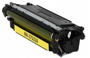 Тонер-картридж HP 654A (CF332A) желтый совместимый