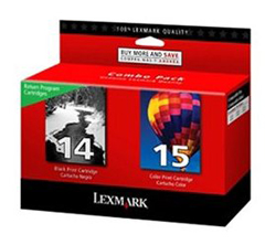 Упаковка картриджей Lexmark 80D2979E (№14+ №15)
